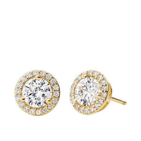 ohrstecker rund gold michael kors|Women's Gold Earrings .